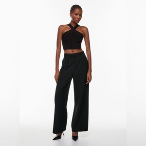 Aritzia Babaton Sculpt Knit Criss Cross Cropped Tank